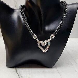 Premier heart necklace silvertone